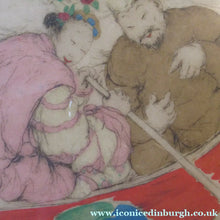 Load image into Gallery viewer, Elyse Lord Colour Etching Drypoint The Joy Ride 1930s
