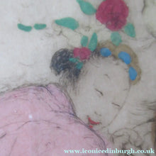 Load image into Gallery viewer, Elyse Lord Colour Etching Drypoint The Joy Ride 1930s
