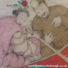 Load image into Gallery viewer, Elyse Lord Colour Etching Drypoint The Joy Ride 1930s
