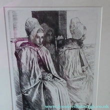 Load image into Gallery viewer, Alphonse Legros Etching Peasant Women from near Boulogne
