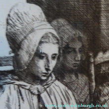 Load image into Gallery viewer, Alphonse Legros Etching Peasant Women from near Boulogne
