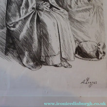 Load image into Gallery viewer, Alphonse Legros Etching Peasant Women from near Boulogne
