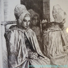 Load image into Gallery viewer, Alphonse Legros Etching Peasant Women from near Boulogne
