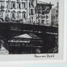 Load image into Gallery viewer, Francis Dodd Etching Ponte di Mezzo Pisa 1915
