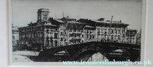 Load image into Gallery viewer, ORIGINAL ETCHING by Francis Dodd (1874 - 1949). Ponte di Mezzo Pisa. Signed and dated 1915 - British Prints
