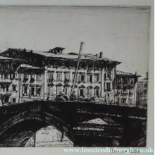 Load image into Gallery viewer, Francis Dodd Etching Ponte di Mezzo Pisa 1915
