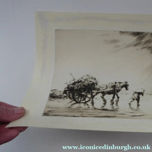 Load image into Gallery viewer, George Soper 1920s Original Pencil Signed Etching Carting Seaweed
