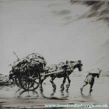 Load image into Gallery viewer, George Soper 1920s Original Pencil Signed Etching Carting Seaweed
