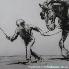 Load image into Gallery viewer, George Soper Original Pencil Signed Etching Harrowing Framed
