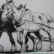 Load image into Gallery viewer, George Soper Original Pencil Signed Etching Harrowing Framed
