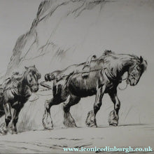 Load image into Gallery viewer, George Soper 1920s Pencil Signed Original Etching The Quarry Team
