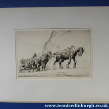 Load image into Gallery viewer, George Soper 1920s Pencil Signed Original Etching The Quarry Team
