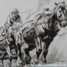 Load image into Gallery viewer, George Soper 1920s Pencil Signed Original Etching The Quarry Team
