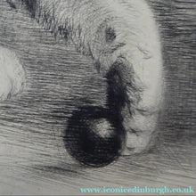 Load image into Gallery viewer, Pencil Signed Etching by Kurt Meyer-Eberhardt Kitten Playing with a Ball

