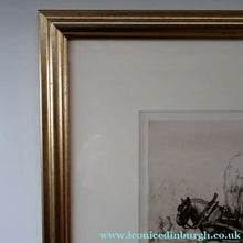 Load image into Gallery viewer, ORIGINAL ETCHING: Carting Hay (1928) by Charles Frederick Tunnicliffe. Pencil Signed &amp; FRAMED
