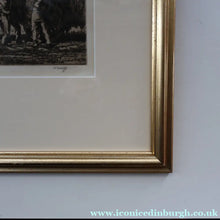 Load image into Gallery viewer, ORIGINAL ETCHING: Carting Hay (1928) by Charles Frederick Tunnicliffe. Pencil Signed &amp; FRAMED
