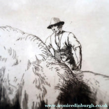 Load image into Gallery viewer, ORIGINAL ETCHING: Carting Hay (1928) by Charles Frederick Tunnicliffe. Pencil Signed &amp; FRAMED
