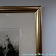 Load image into Gallery viewer, ORIGINAL ETCHING: Carting Hay (1928) by Charles Frederick Tunnicliffe. Pencil Signed &amp; FRAMED
