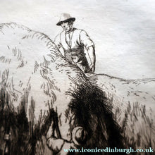 Load image into Gallery viewer, ORIGINAL ETCHING: Carting Hay (1928) by Charles Frederick Tunnicliffe. Pencil Signed &amp; FRAMED
