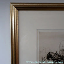 Load image into Gallery viewer, ORIGINAL ETCHING: Carting Hay (1928) by Charles Frederick Tunnicliffe. Pencil Signed &amp; FRAMED
