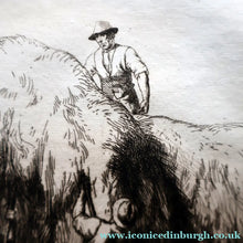 Load image into Gallery viewer, ORIGINAL ETCHING: Carting Hay (1928) by Charles Frederick Tunnicliffe. Pencil Signed &amp; FRAMED
