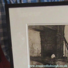 Load image into Gallery viewer, Original Etching from the Tower Bridge Looking to the South Bank, London by Wyllie
