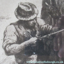Load image into Gallery viewer, Charles Tunnicliffe Pencil Signed Etching The Thatcher 1927
