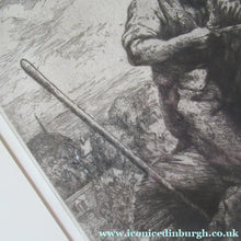 Load image into Gallery viewer, Charles Tunnicliffe Pencil Signed Etching The Thatcher 1927
