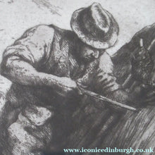Load image into Gallery viewer, Charles Tunnicliffe Pencil Signed Etching The Thatcher 1927
