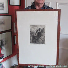 Load image into Gallery viewer, Charles Tunnicliffe Pencil Signed Etching The Thatcher 1927
