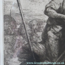 Load image into Gallery viewer, Charles Tunnicliffe Pencil Signed Etching The Thatcher 1927
