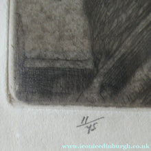 Load image into Gallery viewer, Charles Tunnicliffe Pencil Signed Etching The Thatcher 1927
