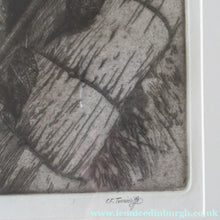 Load image into Gallery viewer, Charles Tunnicliffe Pencil Signed Etching The Thatcher 1927

