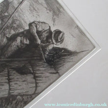 Load image into Gallery viewer, Charles Tunnicliffe Pencil Signed Etching The Thatcher 1927
