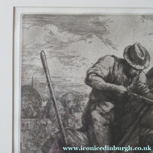 Load image into Gallery viewer, Charles Tunnicliffe Pencil Signed Etching The Thatcher 1927
