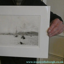 Load image into Gallery viewer, ORIGINAL ETCHING: William Lionel Wyllie (1851 – 1931)  THE OBAN REGATTA. Pencil Signed (1921)
