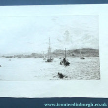 Load image into Gallery viewer, ORIGINAL ETCHING: William Lionel Wyllie (1851 – 1931)  THE OBAN REGATTA. Pencil Signed (1921)
