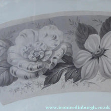 Load image into Gallery viewer, ORIGINAL GEORGIAN Watercolour.  RARE Early 19th Century Grisaille Floral Designs for Plate Border Decorations: E
