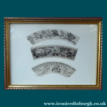 Load image into Gallery viewer, ORIGINAL GEORGIAN Watercolour.  RARE Early 19th Century Grisaille Floral Designs for Plate Border Decorations: G
