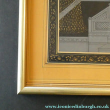 Load image into Gallery viewer, Original Indian Mughal Style Watercolour Painting on Paper. Couple in the Moonlight Watching a Firework Display
