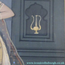 Load image into Gallery viewer, Antique Mughal Style Watercolour Painting. Couple in Moonlight with Firework Display
