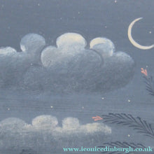 Load image into Gallery viewer, Antique Mughal Style Watercolour on Paper. Courting Couple in the Moonlight
