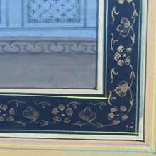 Load image into Gallery viewer, Antique Mughal Style Watercolour on Paper. Courting Couple in the Moonlight
