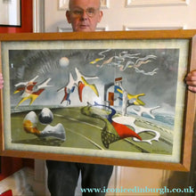 Load image into Gallery viewer, Original JOHN TUNNARD Lithograph (1947) Entitled Holiday. Baynard Press for School Prints Ltd (London) Issue
