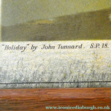 Load image into Gallery viewer, Original JOHN TUNNARD Lithograph (1947) Entitled Holiday. Baynard Press for School Prints Ltd (London) Issue
