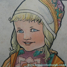 Load image into Gallery viewer, Original Large 1930s Colour Lithograph by Rie Cramer (1887-1977). Two Girls in Traditional Dutch Costume
