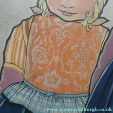 Load image into Gallery viewer, Original Large 1930s Colour Lithograph by Rie Cramer (1887-1977). Two Girls in Traditional Dutch Costume
