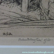 Load image into Gallery viewer, ORIGINAL Line Engraving by Robert Sargent Austin. The Pack Bridge, Aylestone, Leicestershire. Pencil signed and dated 1926
