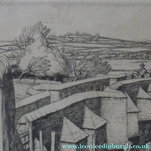 Load image into Gallery viewer, ORIGINAL Line Engraving by Robert Sargent Austin. The Pack Bridge, Aylestone, Leicestershire. Pencil signed and dated 1926
