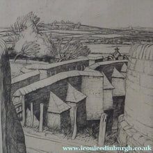 Load image into Gallery viewer, ORIGINAL Line Engraving by Robert Sargent Austin. The Pack Bridge, Aylestone, Leicestershire. Pencil signed and dated 1926

